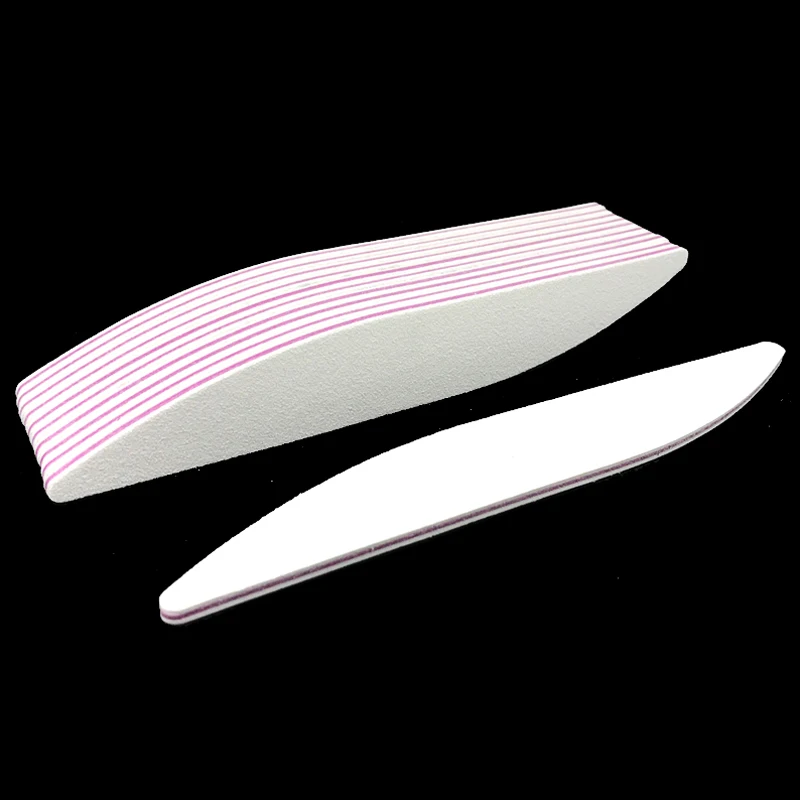 

5 Pcs /Lot White Moon Style Nail Files Emery Board Manicure File 100/180 Lime A Ongle Kit Unha De Gel Pedicure Tools Equipment