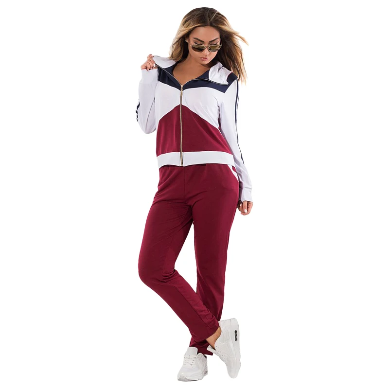 

Fashion Casual Tracksuit For Women 2018 Spring Two Piece Sets Long Sleeve Hoodies Sweatshirts Plus Size Women Clothing Bodysuit