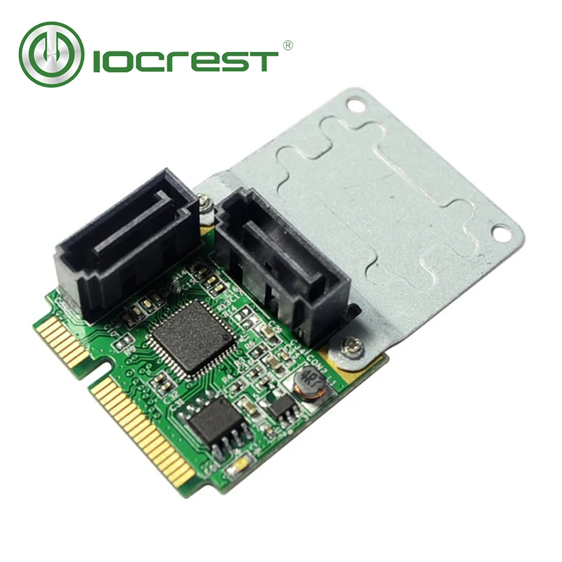 IOCREST Mini PCI Express 2x internal SATA III (6Gb/s) RAID ASM1061R