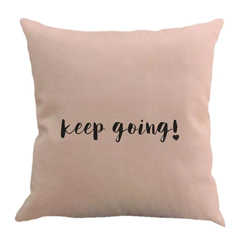 Letter Printing Dyeing Sofa Bed Home Decor Pillow Case Cushion Cover 03