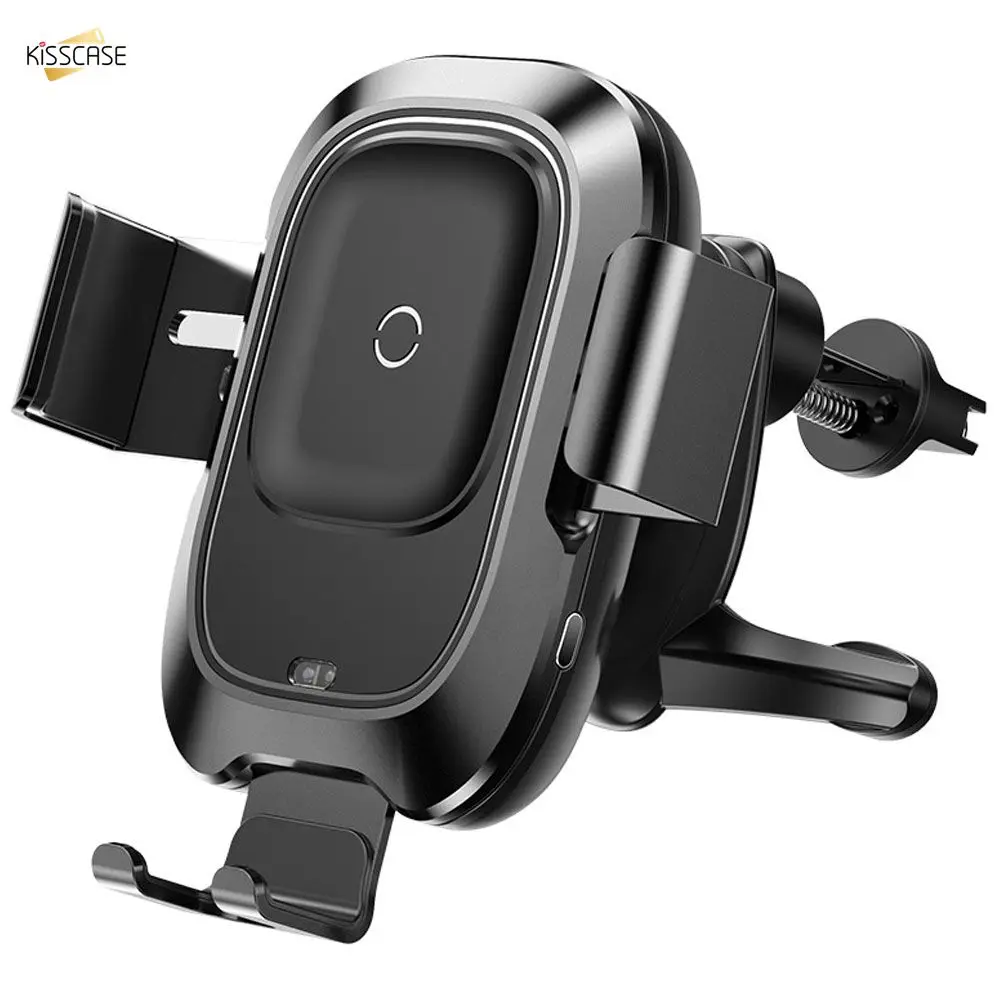 

KISSCASE Car Wireless Charger For Samsung S10 Plus S10/9 Qi Fast Wireless Car Holder Chargering For iPhone XS Max XS XR X 8 Plus