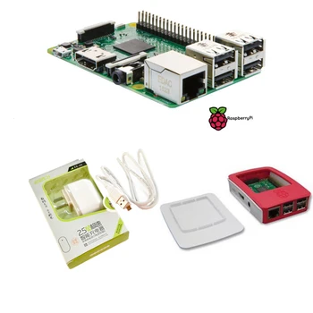 

2016 Latest Raspberry Pi 3 Model B With Built-in wireless and Bluetooth connectivity+Power Supply+Official Case