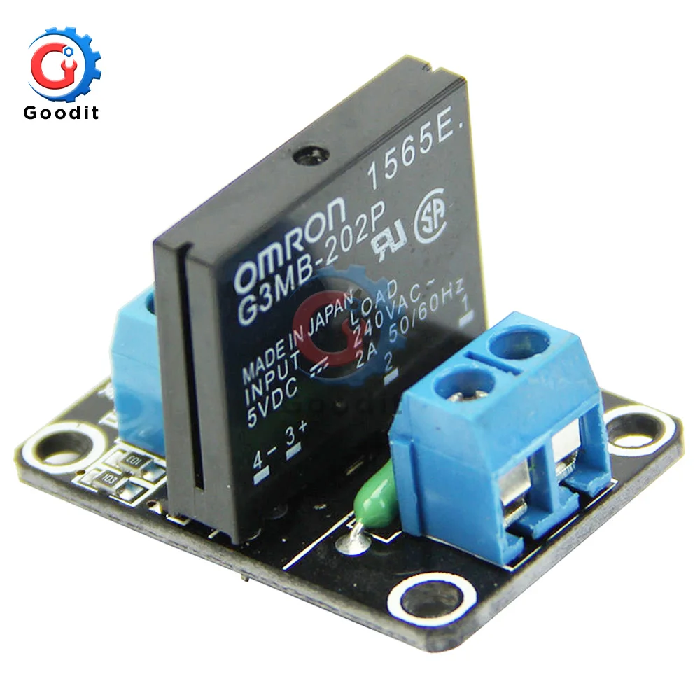 5 шт./лот G3MB 202P В DC 1 канальный модуль твердотельной платы реле с резистивным