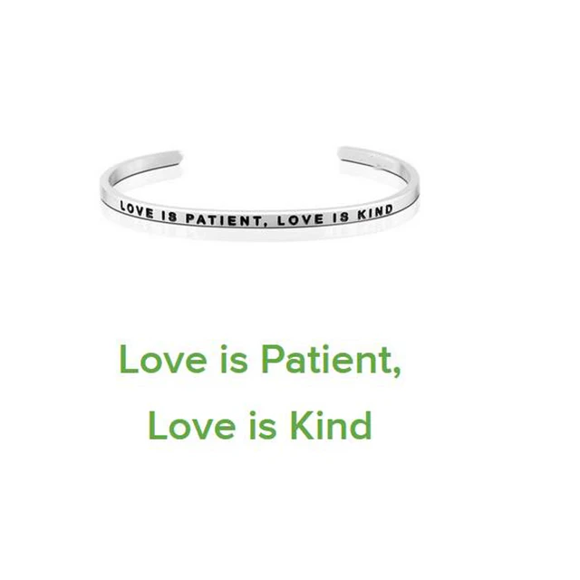 Open Cuff Bangles Customized Stainless Steel Jewelry Engraved Love Open Cuff Bangles Customized Stainless
