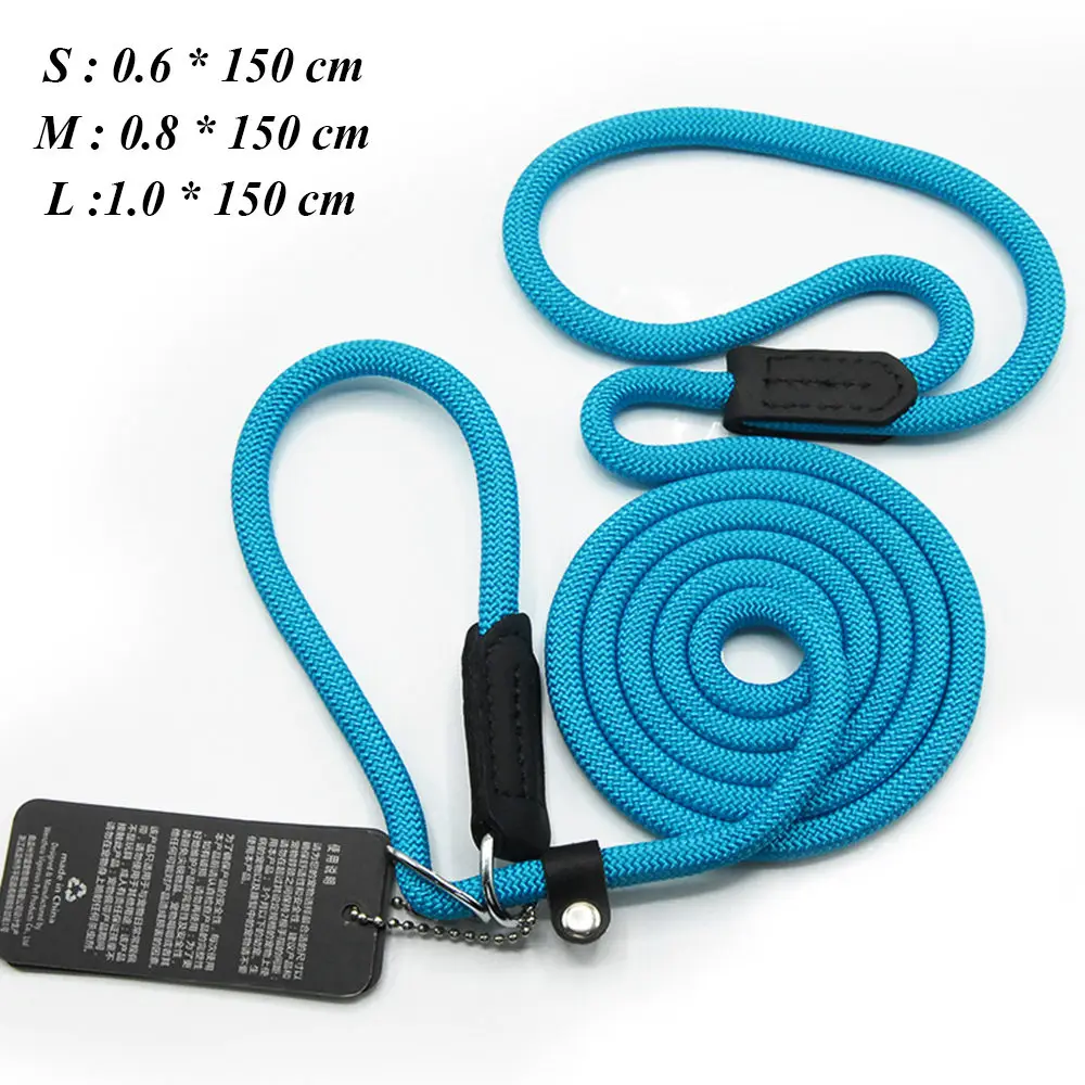 Dog Leashes For Small Dogs Collar Nylon Puppy Leash Collar Dog Leash For Large Dogs Basic Leashes Solid Rope (7)