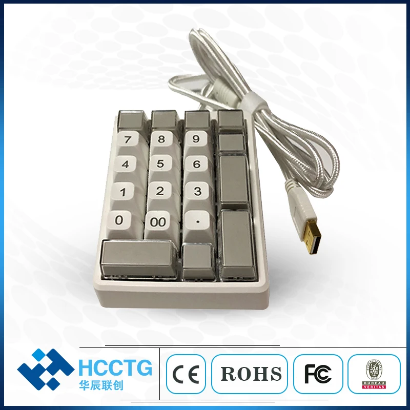 Умный цифровой мини POS программируемый Pinpad KB21U с 21 клавишами|Клавиатуры| |