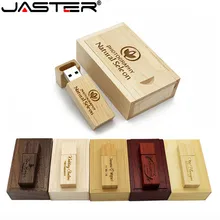JASTER(более 10 шт. бесплатный логотип) клен дерево usb+ коробка usb флэш-накопитель карта памяти 64 ГБ 16 ГБ 32 ГБ фотография свадебный подарок