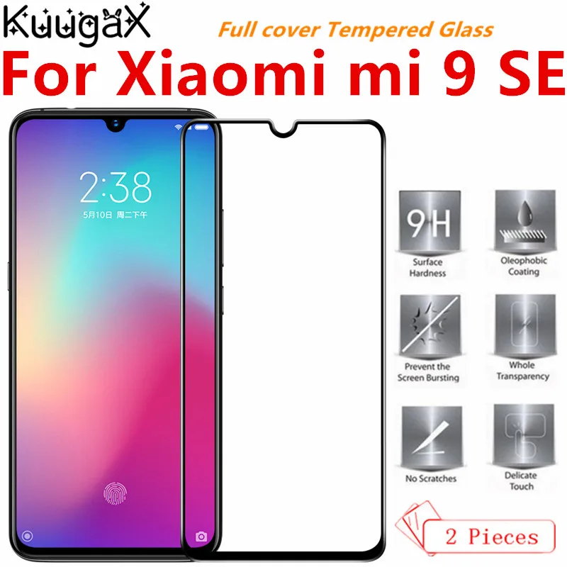 2 шт. закаленное стекло для Xiaomi mi 9 SE полное покрытие экрана протектор смартфона mi9