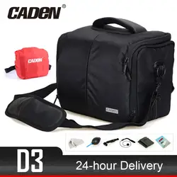 CADeN D3 Водонепроницаемый Камера плеча фото видео сумка для хранения с дождевик для Canon Nikon sony DSLR Камера