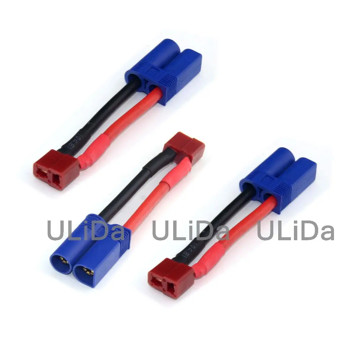 3 шт. EC5 штекер типа T-Plug (Deans Style) Женский разъем адаптера прочный 12AWG провод для LiPo |