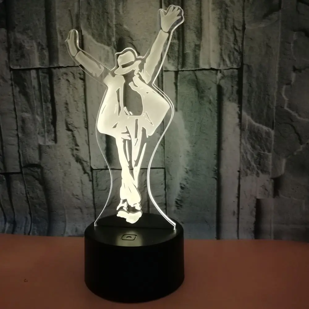 

Magician 3d Small Night Light 7 color change 3D Lamp Novelty Luminaria De Mesa Usb Led 3d Light Fixtures