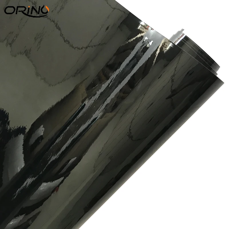 Black Glossy Vinyl Film Sticker-2