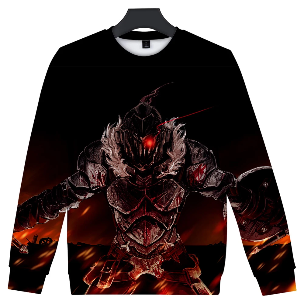 Комикс Goblin Slayer осень мода 3D Круглый вырез для мужчин женщин 2019 зима популярный