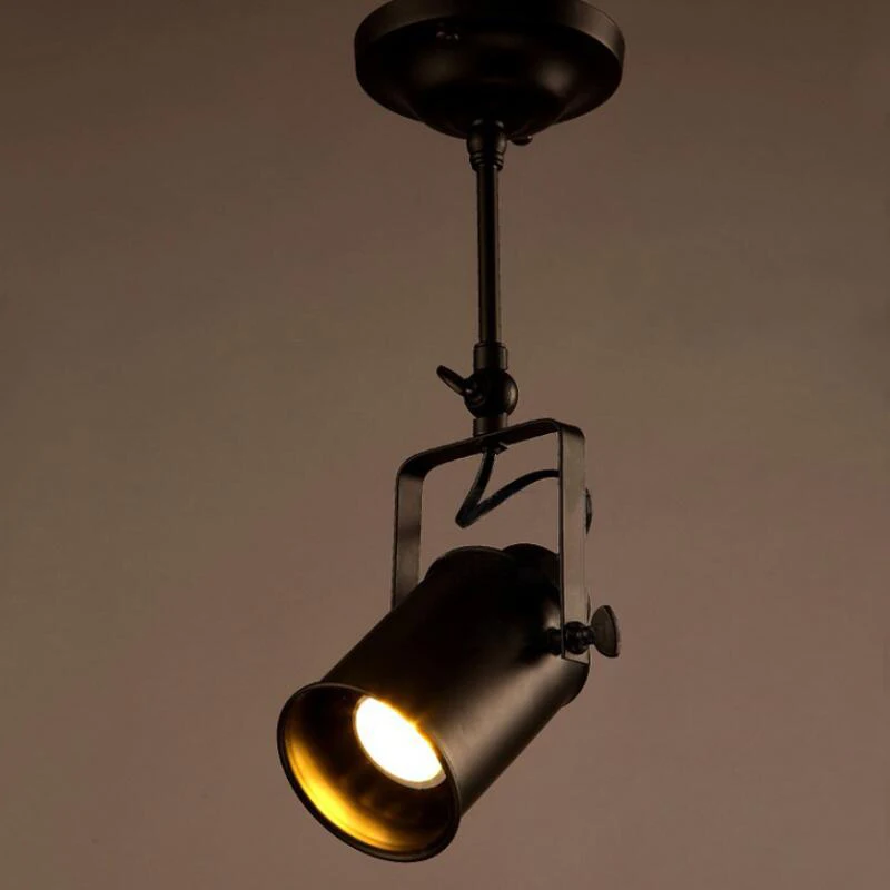 

American retro track light industrial creative stores bar clothing store cafe LED long pole to shoot the light