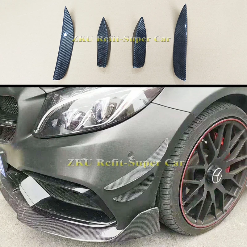 

High quality carbon fiber Air Knife for Benz C Class W205 C63 COUPE AMG