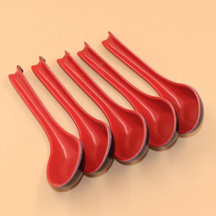 Hot sale 200 pcs Red Black Color Home Flatware Japanese Plastic Bowl