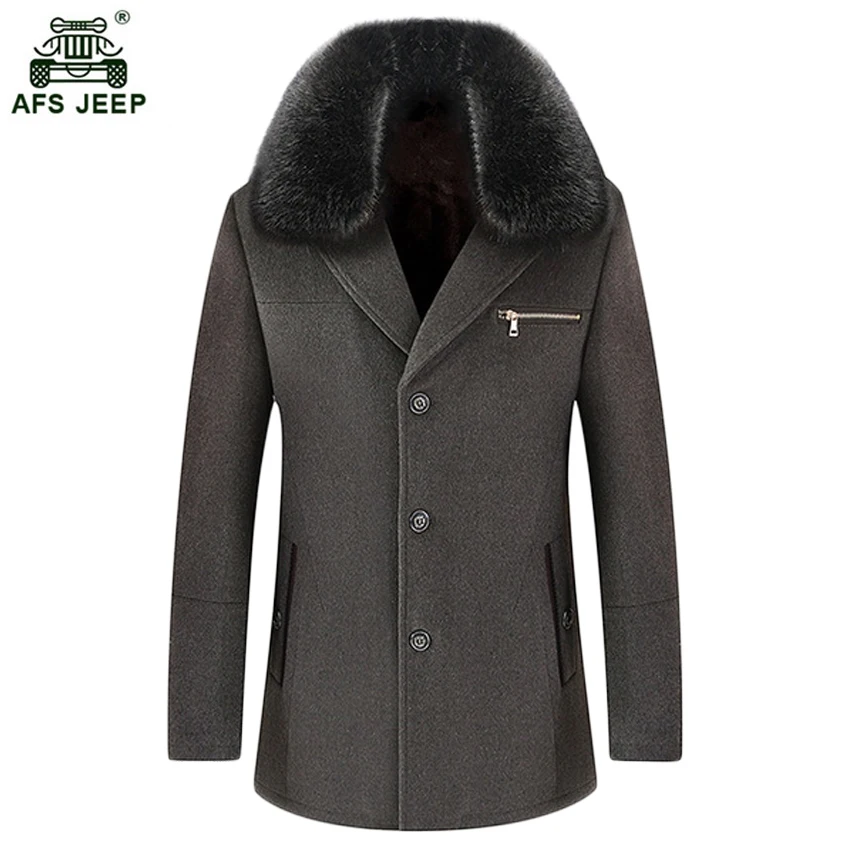 Buy Free shipping Quality Brand Men's Woolen Coats