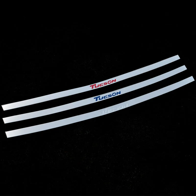

For Hyundai Tucson 2015 2016 Stainless Steel Rear Trunk Lid Cover Trim Tail Gate Protector Trunk Cover Car-Styling Accessories