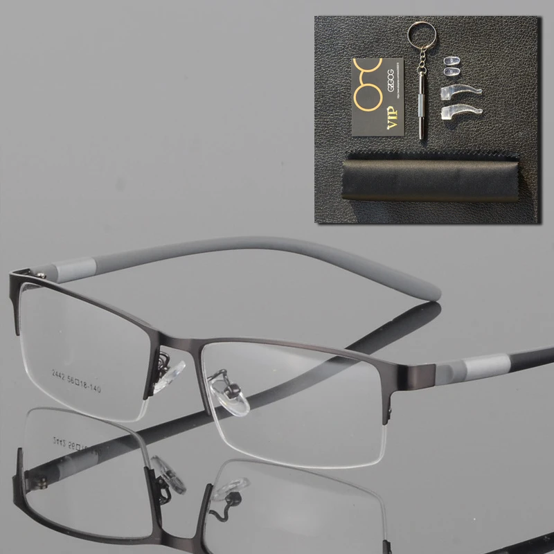 

Eyewear Titanium Glasses Frame Men Eyeglasses Computer Optical Prescription Reading Clear Eye Lens male Spectacle lunette de vue