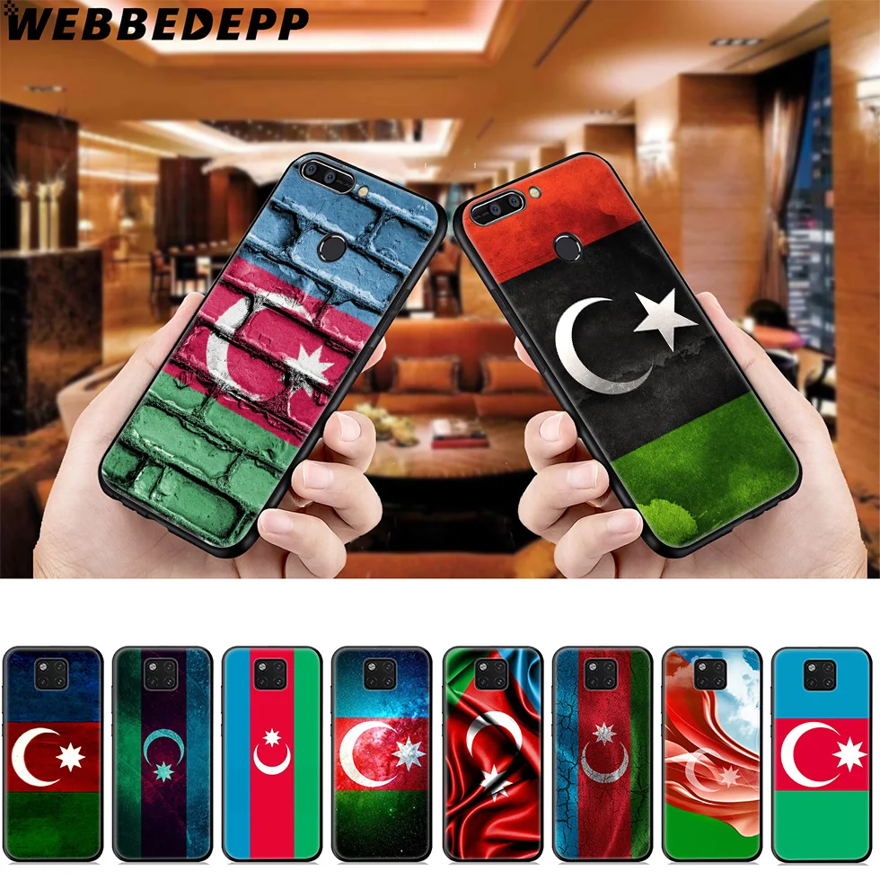 WEBBEDEPP Azerbaijan buta flag Soft Case for Huawei Mate Honor 20 6A 7A 7C 7X 8 9 9X 10 View Lite Pro 30 |