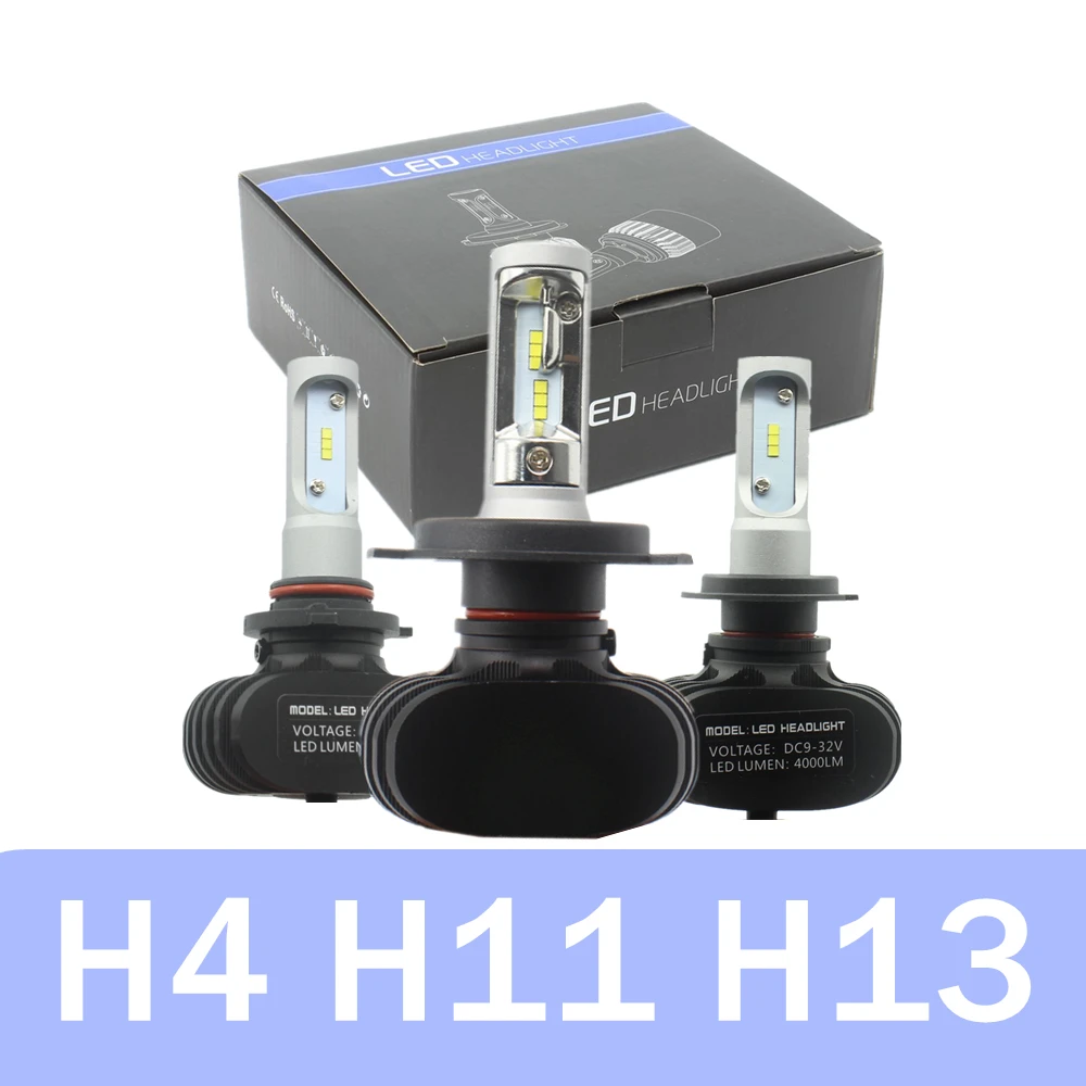 Автомобильные светодиодные фары H4 Hi Lo H11 H7 светодиодный противотуманные 50 Вт 6500K