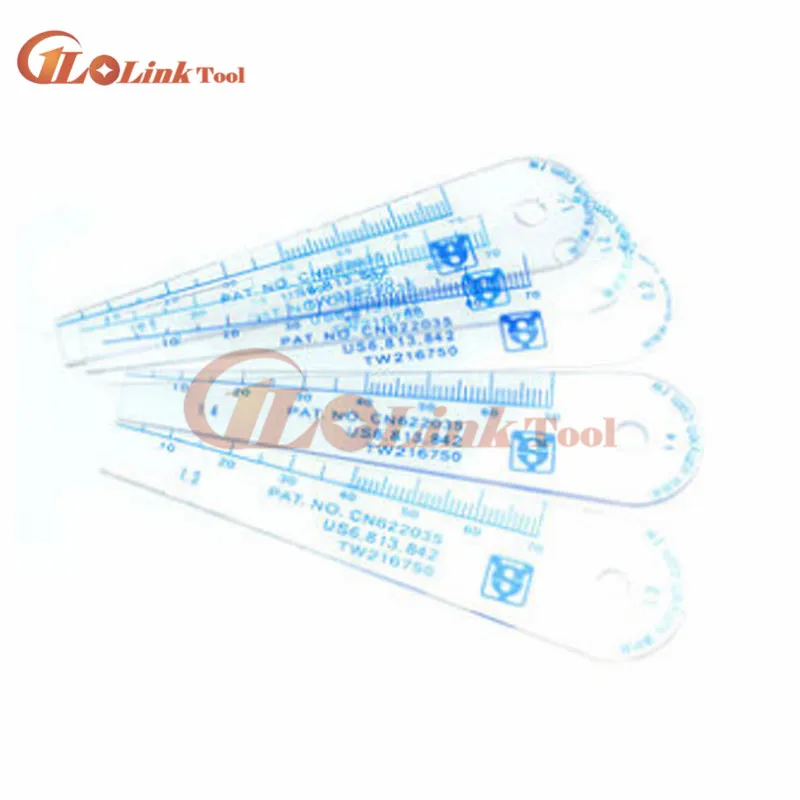 25 Blades Feeler Gauges Metric Measurement 0.05-1.0-1.5-2.0mmThickness Gap Metric Filler Feeler Gauge Plastic Measuring gap gage