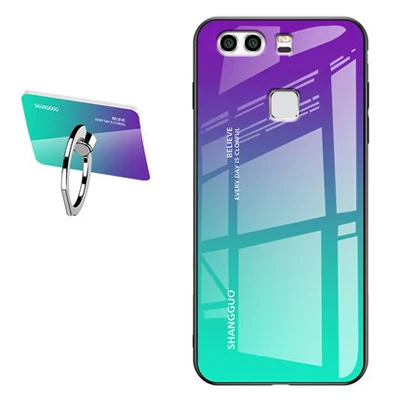 Coque для huawei P9 Plus capa Роскошные градиентные закаленные стеклянные чехлы для телефонов 5,5 ''для huawei P9Plus P 9 Plus чехол VIE-AL10 оболочка - Color: A8