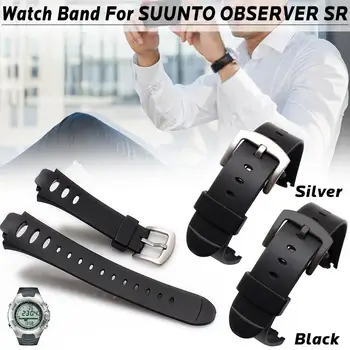 

Rubber Replacement Outdoor Functional Watch Band Strap SS0S4723000 For SUUNTO OBSERVER SR X6HRM