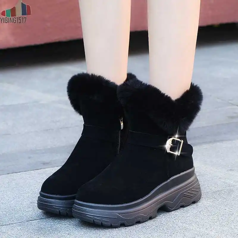 

2019 New Ankle Shoes Women Lacing Motorcycle Boots Square Heels Casual Shoes Autumn Platform Heels Leather Short Boots