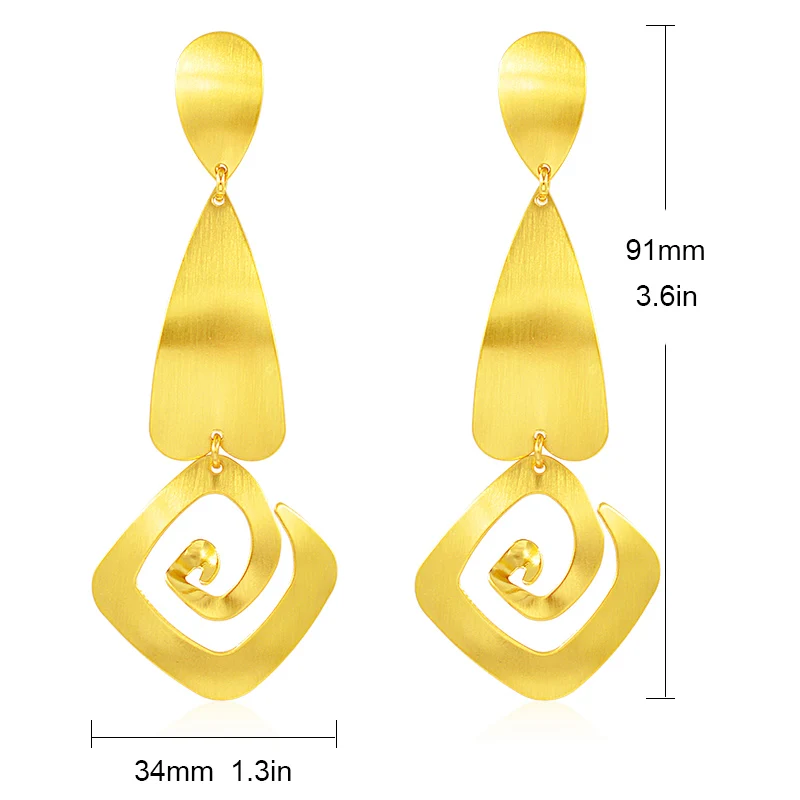 Sunny Jewelry романтические серьги в форме сердца для женщин длинные висячие Дубай