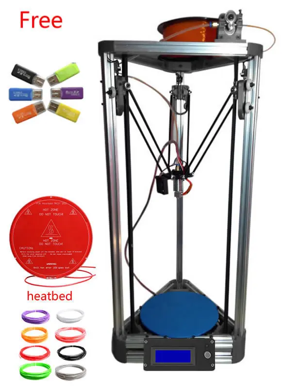 

updated metal extruder kit 3d printer min kossel open source kOSSEL ROSTOCK 3d printer kit