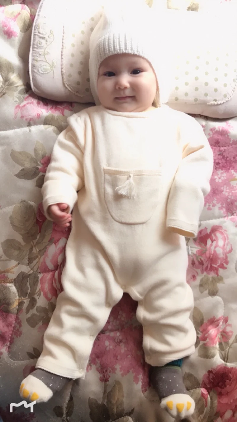 Одежда для маленьких девочек зимние комбинезоны новорожденных Bebe вязаные с