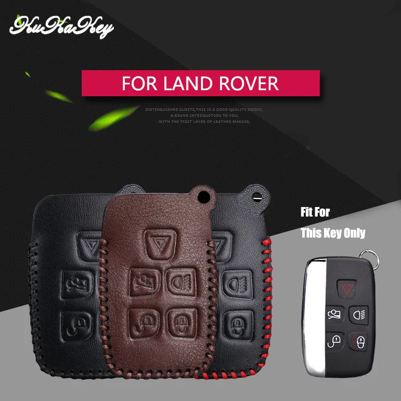 Чехол для автомобильного ключа KUKAKEY кожаный чехол Land Rover Discovery 3 4 5 Sport Range Freelander 2 X9