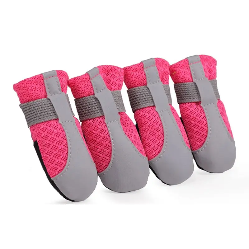 

New 4pcs Waterproof Winter Pet Dog Shoes Anti-slip Snow Pet Boots Paw Protector Warm Reflective For Medium Large Dogs