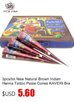 Henna Paste Tattoo JAC Bottle Set Painting Mehndi Henna Nozzle Applicator Drawing Bottle With Sealing Cap For Stencil(30ML