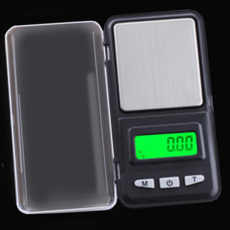 Черный Электронный жидкокристаллический дисплей мини карманные цифровые весы Высокая точность ювелирной шкалы Точность 0,01/0,1 г кухонные весы