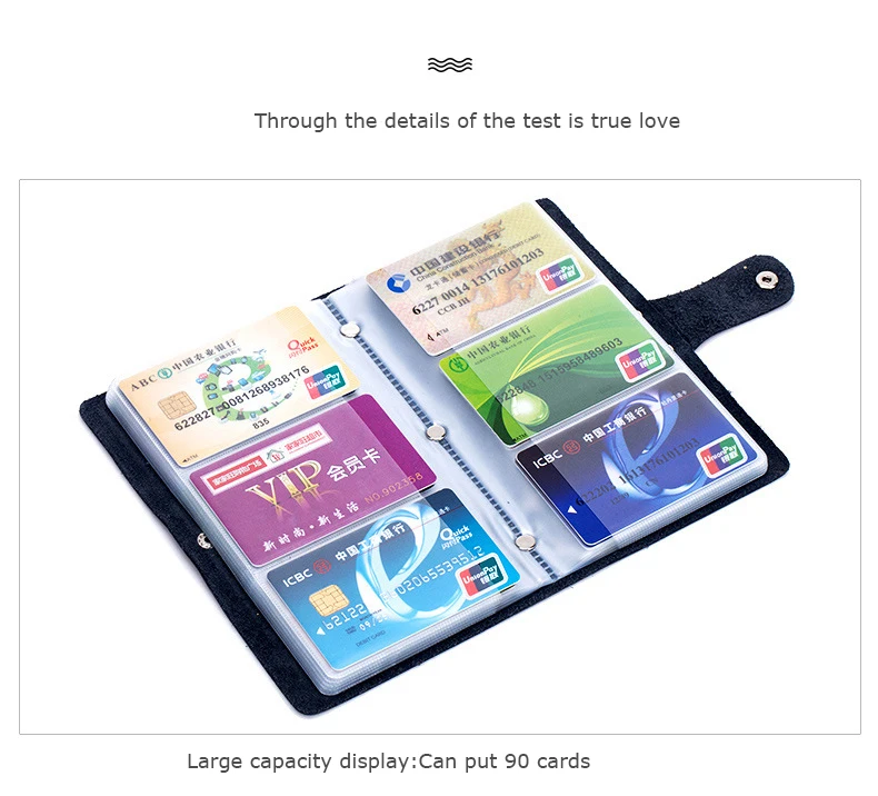 HMILY держатель для карт из натуральной кожи Для женщин и мужчин карты карман большой Ёмкость 90 Чехол-портмоне с отделением для карт в стиле