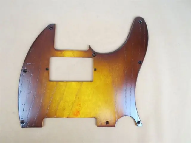

1 шт. Новый ручной работы ailanthus wood Telecaster Guitar Tele Pickguard #3842