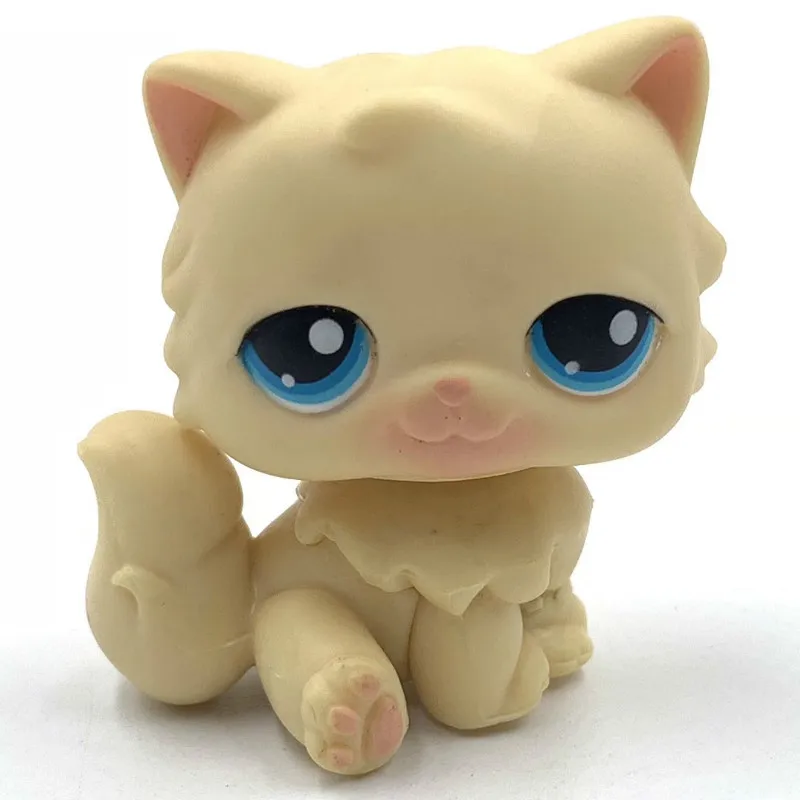 Real rare font b pet b font shop toys PERSIAN cat CHAT PERSAN yellow kitty old