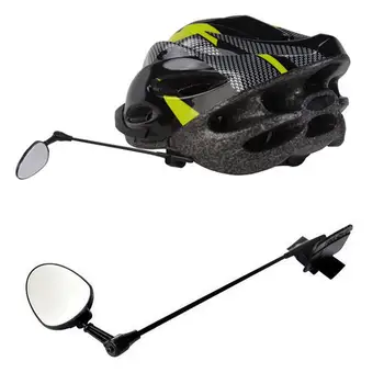 

Outdoor Sports ABS Plastic Bicycle Riding Universal Rotation Adjustment Helmet Rearview Mirror Bicycle Accessory Bike Parts