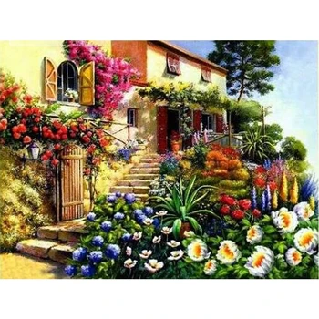 

5d Diamond Painting sale landscape flowers Mosaic Diamond Painting diamond embroidery Flower Full Square Drill F230