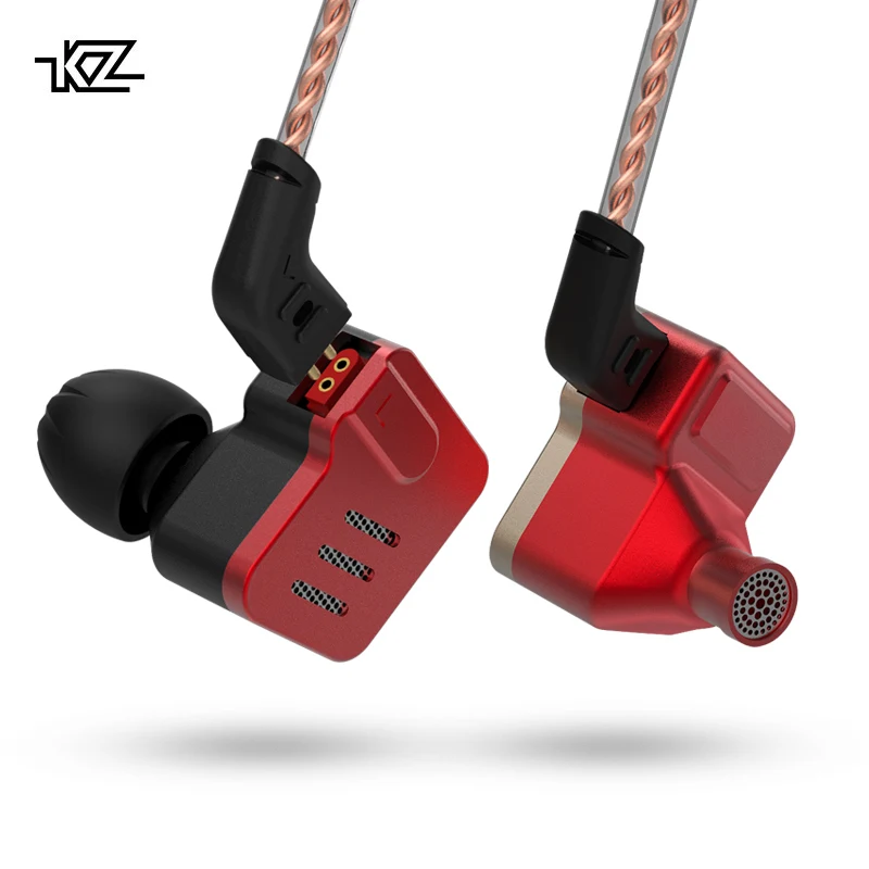 

KZ BA10 5BA Drive Hi Fi Earphone In Ear Balanced Armature Earbuds Stereo Monitor Metal Headset Detachable 2Pin 0.75mm Earphones