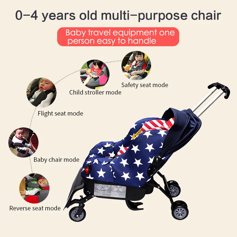 Сидите на прогулки 5 в 1 детская коляска для маленьких автомобилей, складное автомобильное кресло, несколько Колясок для путешествий, детская коляска с автомобильным сиденьем