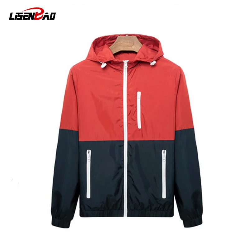 Beste 2016 voorjaar nieuwe mannen jas sportkleding Mannen Mode Dunne windjack Rits Jassen Uitloper herenkleding