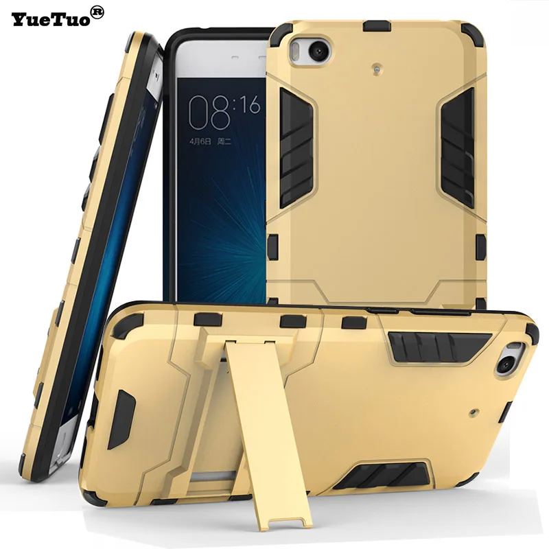 YueTuo luxury original armor case for xiaomi mi 5 5s plus 5X 6 6X A1 A2 hybrid shockproof phone Hard back cover coque etui mi5 s |