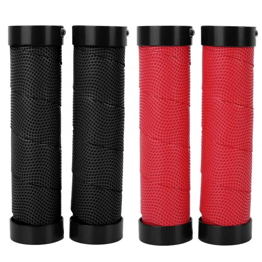 1 Pair Bicycle Grips Soft Anti-Shock Non-slip Sponge Bicycle Handle Grip Mountain Bike Handlebar Grip Bicycle Parts