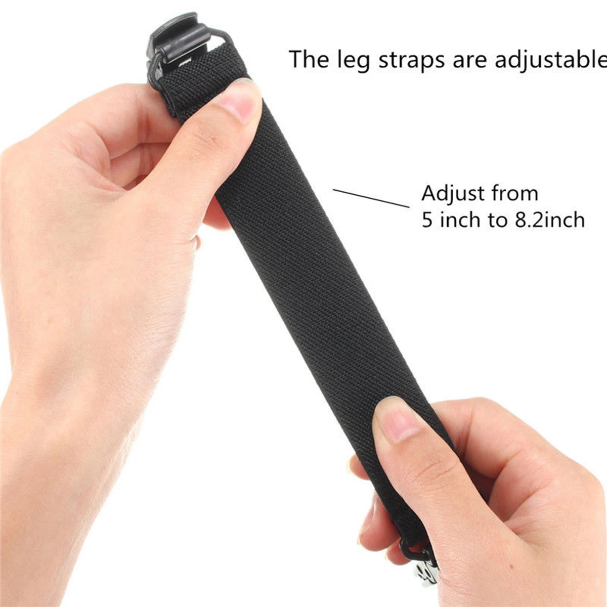 2 Pcs Black Adjustable Bike Bicycle Pants Clip Reflective Bands Trousers Pant Clips Riding Motorcycle Bike leg Boot Strap Safety