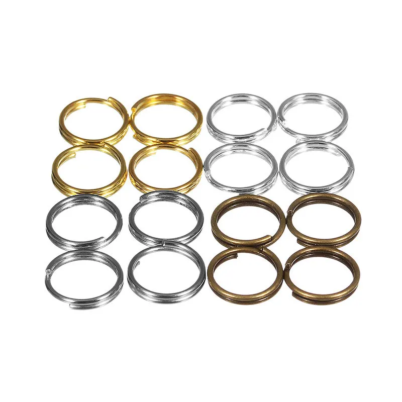 

500Pcs 4/5/6/8/10mm Metal Jewelry Findings Open Double Loops Jump Rings & Split Ring For jewelry Making DIY Handmade Accessories