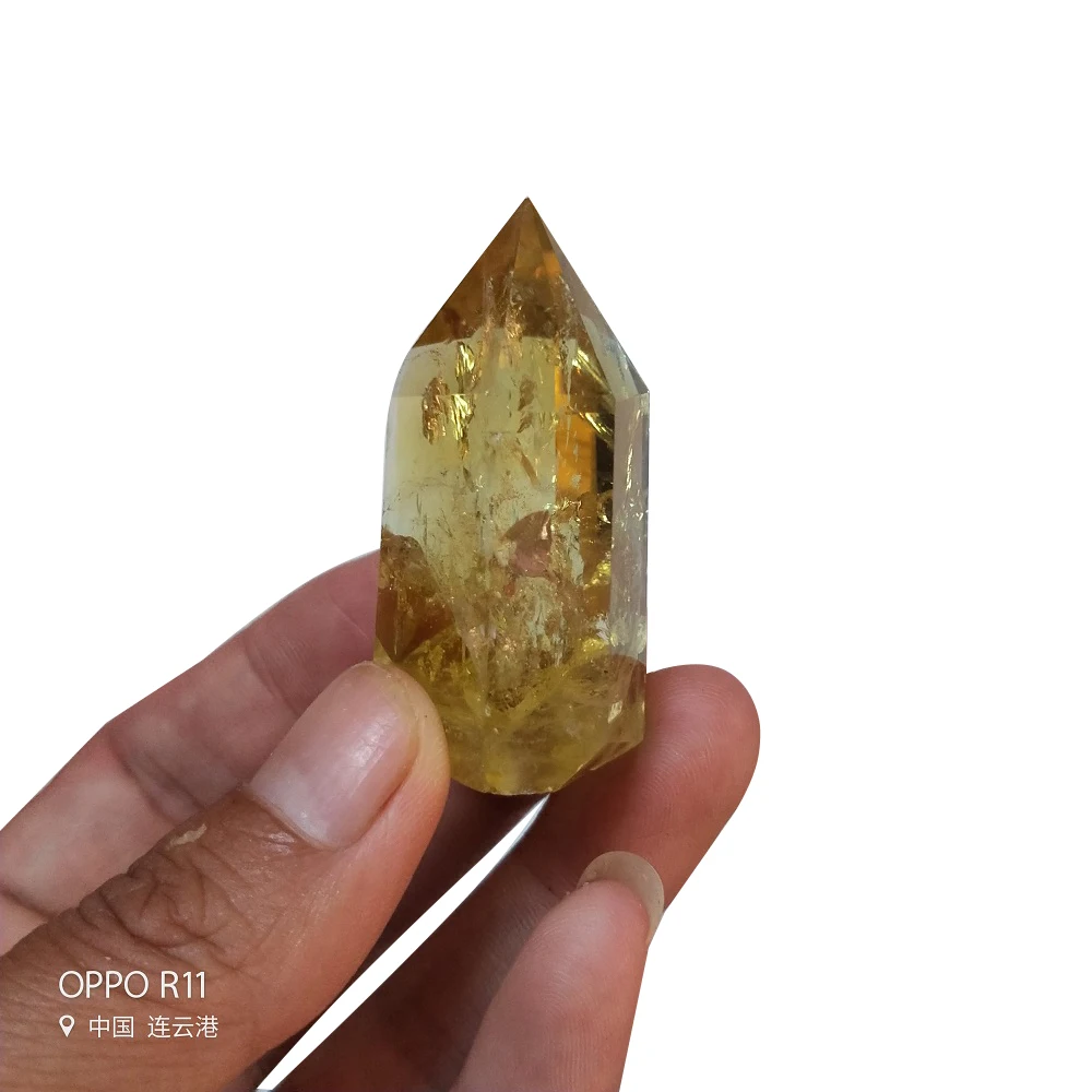50 г натуральные цвета лимонная палочка Кварцевая минеральная лечебная чакра