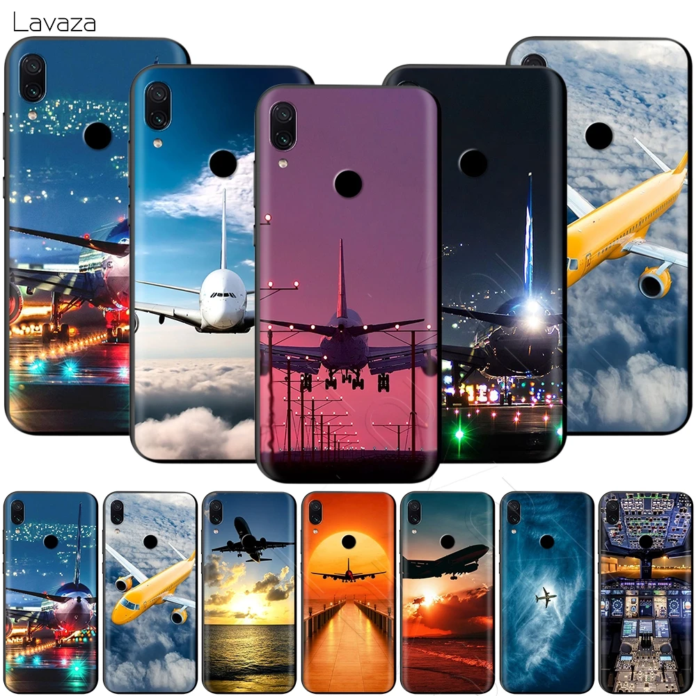 

Lavaza Aircraft Airplane Fly Travel Cloud Plane Case for Xiaomi Redmi Note 8 Pro MI MAX 3 6 8 9 SE A1 A2 Lite Plus Pocophone F1